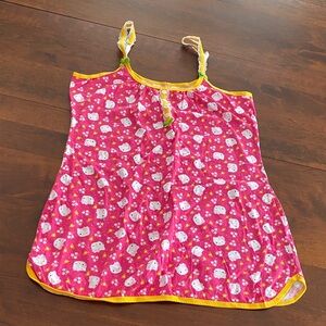 Hello Kitty Pink and Yellow Short dress Pajama - Juniors